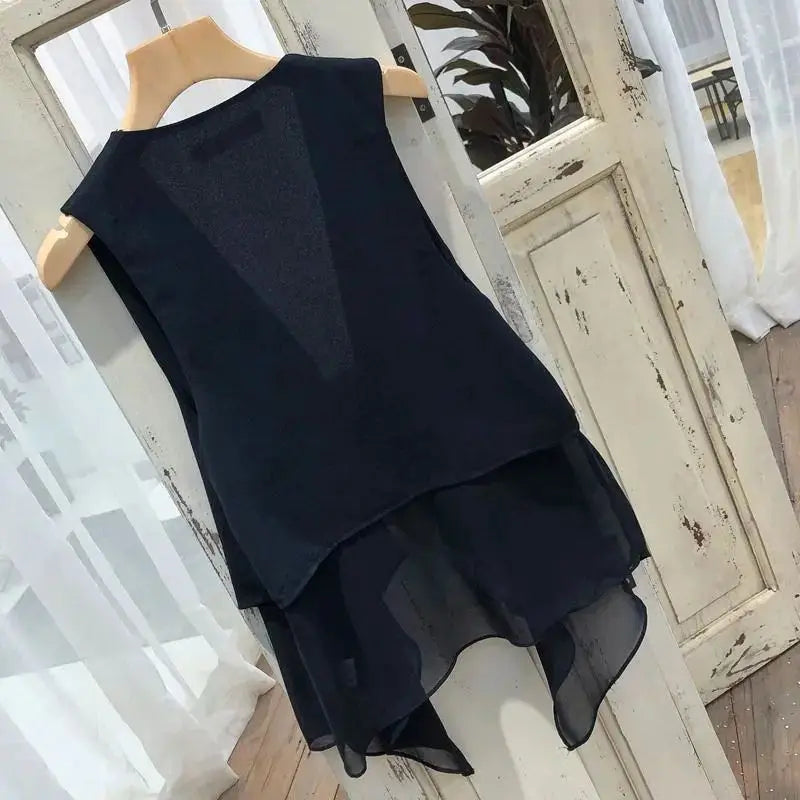 Chiffon Sleeveless Vest Women