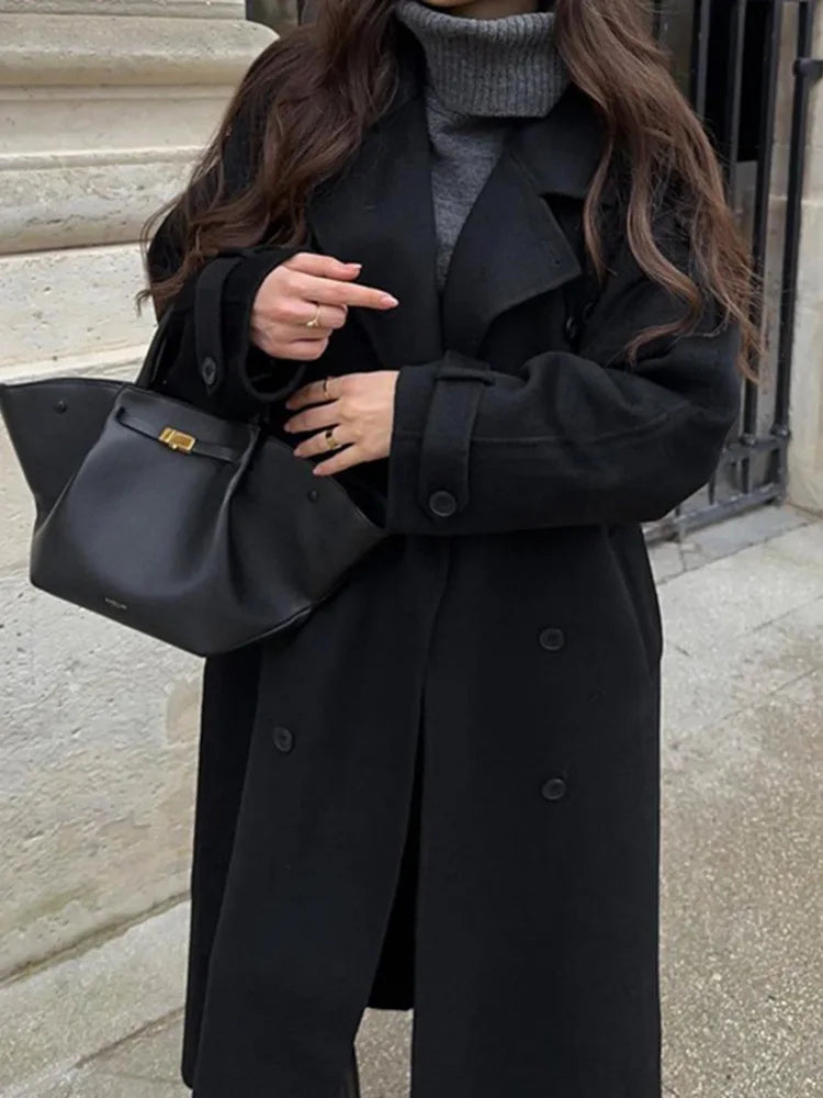 Black Long Coat For Women
