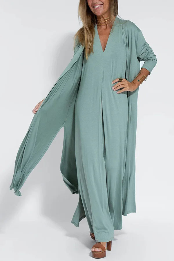 Long Sleeve Ankle Length Cardigan
