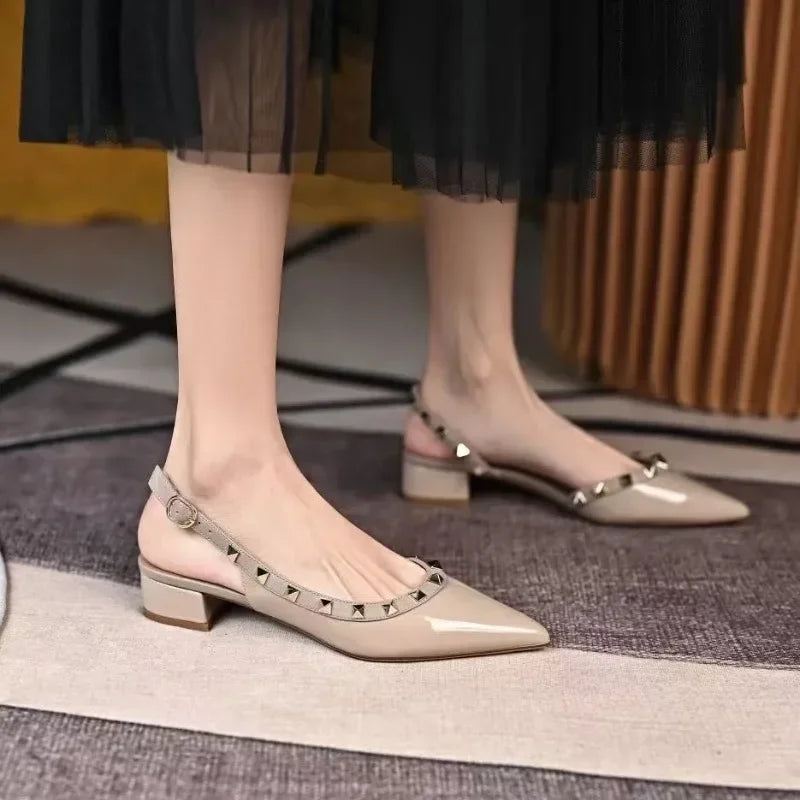 Rivet Pointed Heels