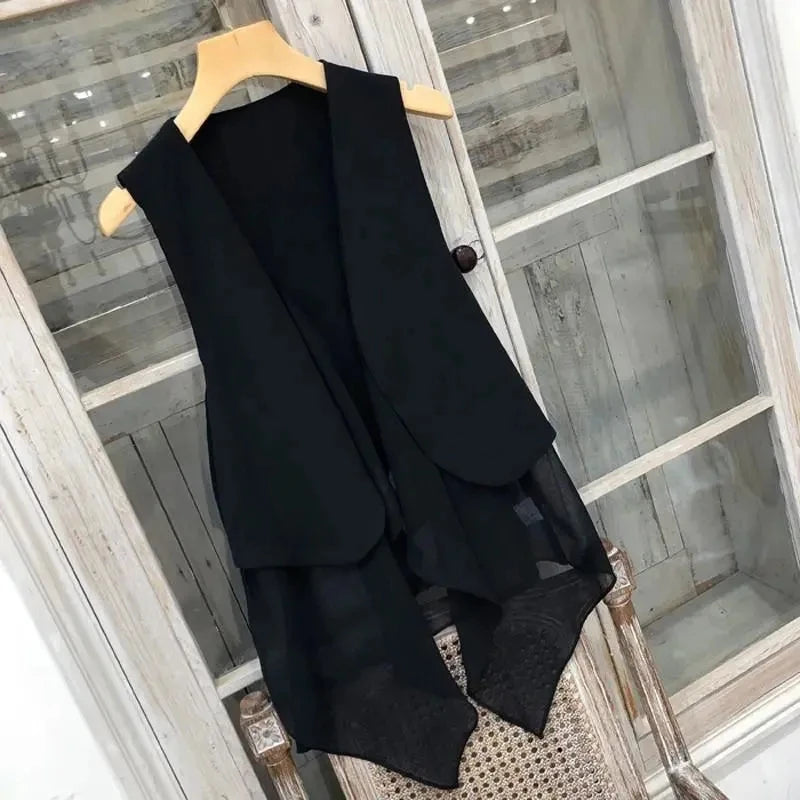 Chiffon Sleeveless Vest Women
