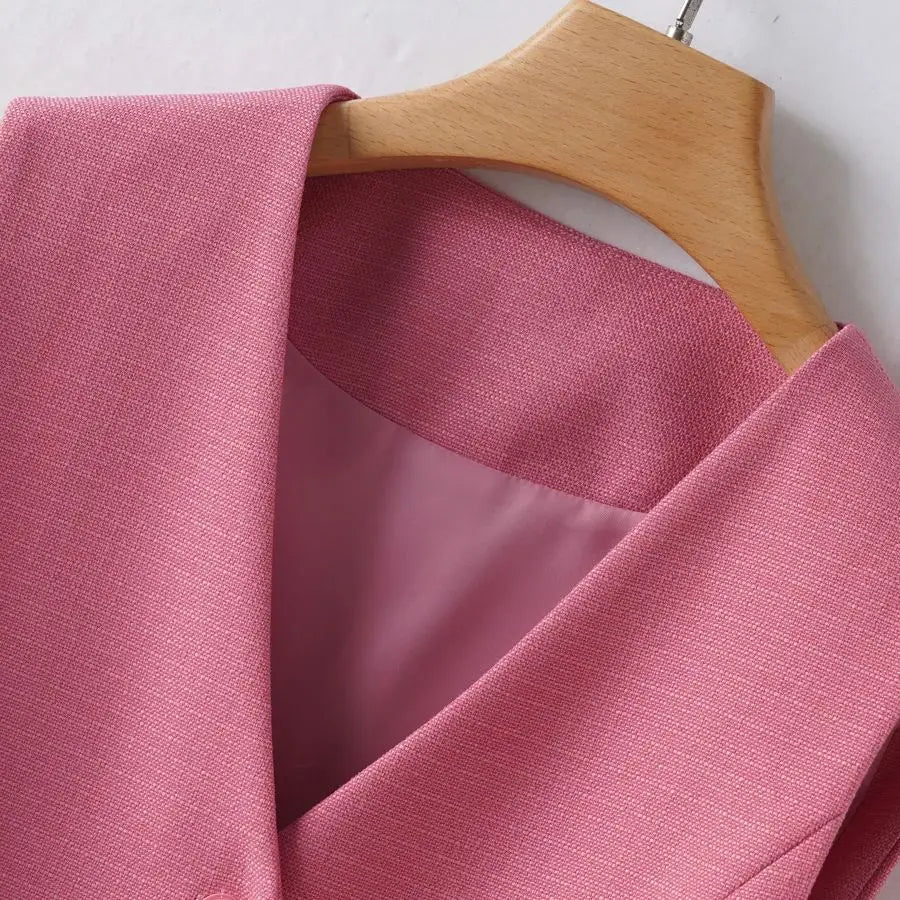Sleeveless Suit Vest for Women