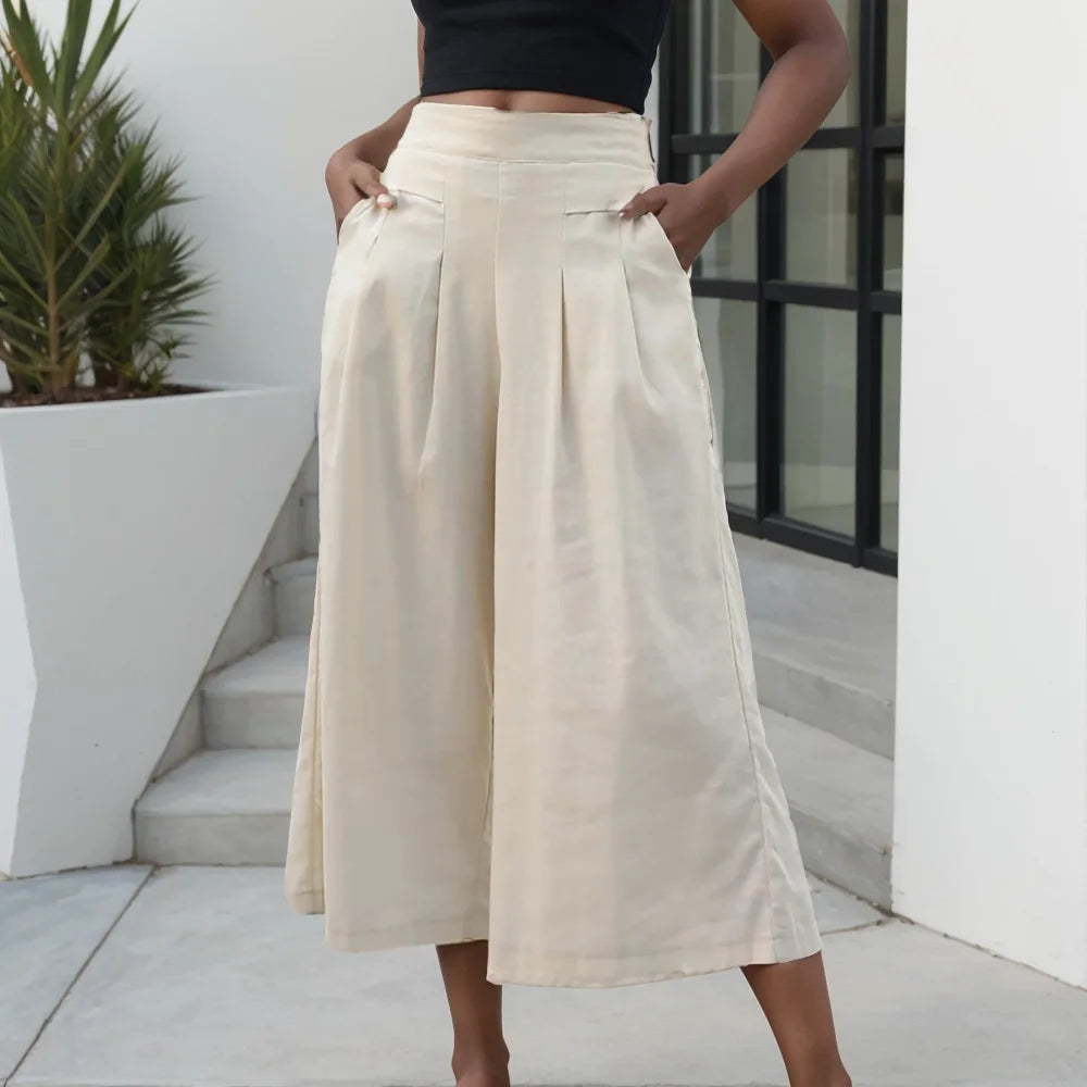Linen Wide Leg Pants