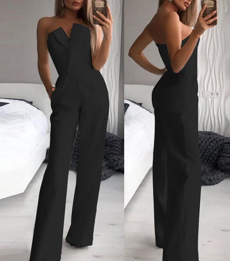 Strapless Slim-fit Jumpsuit