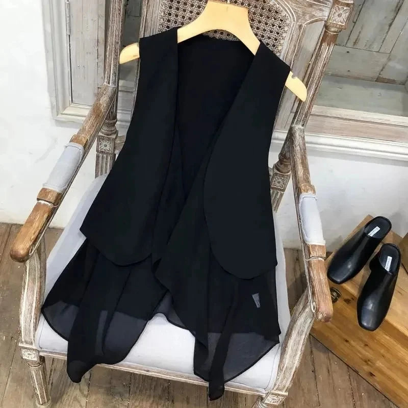 Chiffon Sleeveless Vest Women