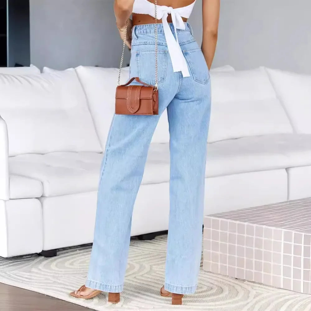 Straight-Fit Denim Jeans