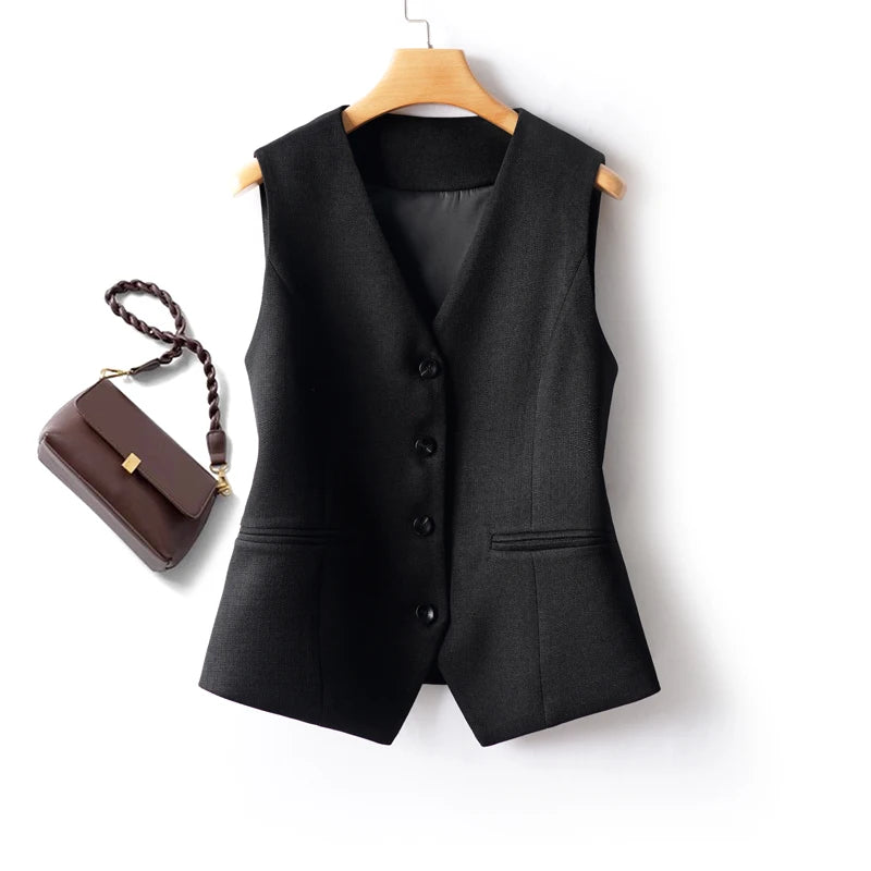 Sleeveless Suit Vest for Women
