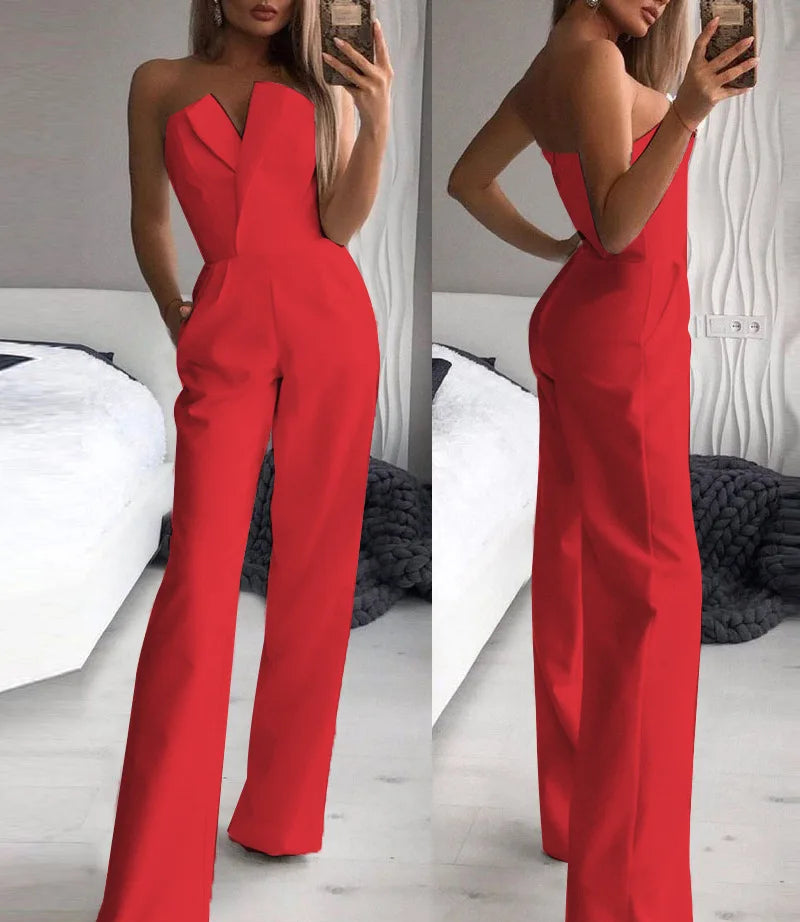 Strapless Slim-fit Jumpsuit