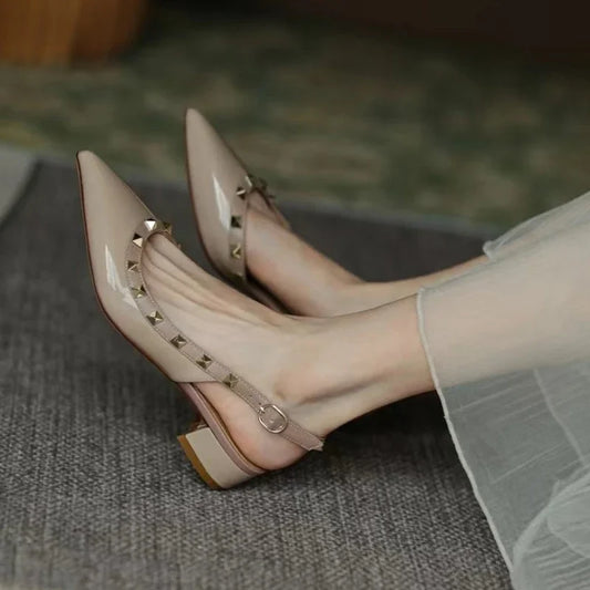 Rivet Pointed Heels